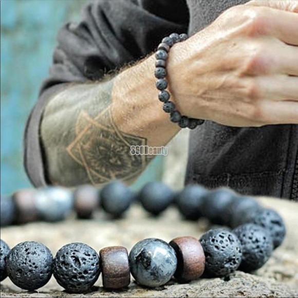 LAST ONE‼️ Natural Lava Rock Stone energy Bracelet - Picture 3 of 5